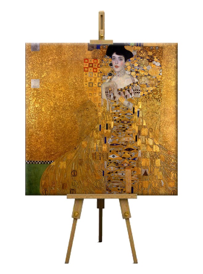 6  Portrait of Adele Bloch Bauer I by Gustav Klimt (Jewish-owned art rescued from the Nazi looting Second World War)